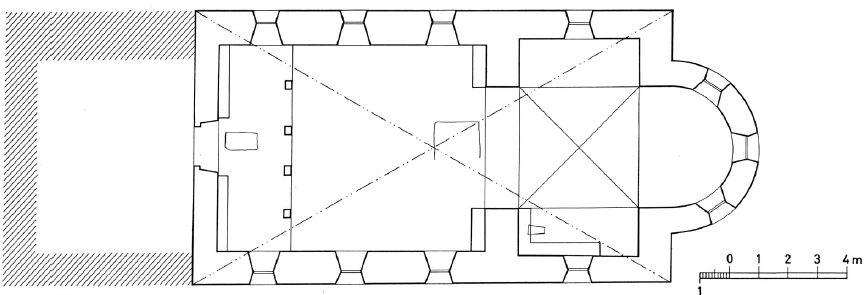 Grundriss Kirche auf Chorturmkirche